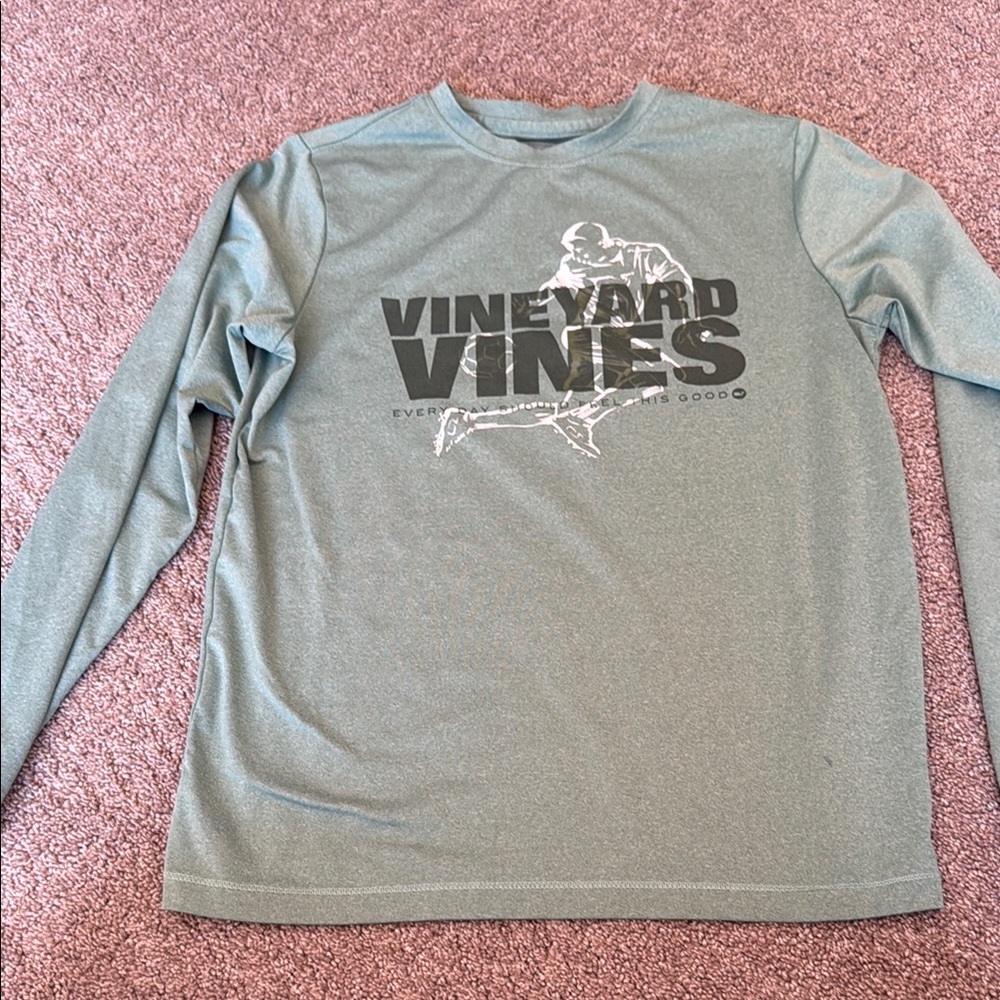 Vineyard Vines Men's Green Long Sleeve Shirt
